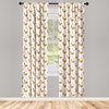 image:imageAmbesonne Bohemian Curtains Ethnic Pattern with Paisley Forms and Botanical Details Grunge Tribal Window Treatments 2 Panel Set for Living Room Bedroom Pair of  28 x 95 Khaki Pale Rust AmberOrange Pink
