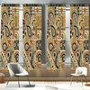 image:imageAmbesonne Bohemian Curtains Ethnic Pattern with Paisley Forms and Botanical Details Grunge Tribal Window Treatments 2 Panel Set for Living Room Bedroom Pair of  28 x 95 Khaki Pale Rust AmberKhaki Pale Rust Amber
