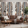 image:imageAmbesonne Bohemian Curtains Ethnic Pattern with Paisley Forms and Botanical Details Grunge Tribal Window Treatments 2 Panel Set for Living Room Bedroom Pair of  28 x 95 Khaki Pale Rust AmberSea Blue Pale Salmon