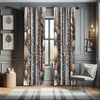 image:imageAmbesonne Bohemian Curtains Ethnic Pattern with Paisley Forms and Botanical Details Grunge Tribal Window Treatments 2 Panel Set for Living Room Bedroom Pair of  28 x 95 Khaki Pale Rust AmberSea Blue Pale Salmon