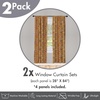 image:imageAmbesonne Bohemian Curtains Ethnic Pattern with Paisley Forms and Botanical Details Grunge Tribal Window Treatments 2 Panel Set for Living Room Bedroom Pair of  28 x 95 Khaki Pale Rust AmberOrange Yellow
