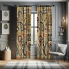 image:imageAmbesonne Bohemian Curtains Ethnic Pattern with Paisley Forms and Botanical Details Grunge Tribal Window Treatments 2 Panel Set for Living Room Bedroom Pair of  28 x 95 Khaki Pale Rust AmberKhaki Pale Rust Amber