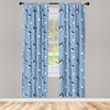 image:imageAmbesonne Bohemian Curtains Ethnic Pattern with Paisley Forms and Botanical Details Grunge Tribal Window Treatments 2 Panel Set for Living Room Bedroom Pair of  28 x 95 Khaki Pale Rust AmberBlue Black