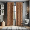 image:imageAmbesonne Bohemian Curtains Ethnic Pattern with Paisley Forms and Botanical Details Grunge Tribal Window Treatments 2 Panel Set for Living Room Bedroom Pair of  28 x 95 Khaki Pale Rust AmberOrange Yellow