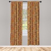 image:imageAmbesonne Bohemian Curtains Ethnic Pattern with Paisley Forms and Botanical Details Grunge Tribal Window Treatments 2 Panel Set for Living Room Bedroom Pair of  28 x 95 Khaki Pale Rust AmberOrange Yellow