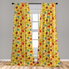 image:imageAmbesonne Bohemian Curtains Ethnic Pattern with Paisley Forms and Botanical Details Grunge Tribal Window Treatments 2 Panel Set for Living Room Bedroom Pair of  28 x 95 Khaki Pale Rust AmberYellow Vermilion
