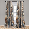 image:imageAmbesonne Bohemian Curtains Ethnic Pattern with Paisley Forms and Botanical Details Grunge Tribal Window Treatments 2 Panel Set for Living Room Bedroom Pair of  28 x 95 Khaki Pale Rust AmberSea Blue Pale Salmon