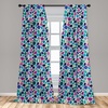 image:imageAmbesonne Bohemian Curtains Ethnic Pattern with Paisley Forms and Botanical Details Grunge Tribal Window Treatments 2 Panel Set for Living Room Bedroom Pair of  28 x 95 Khaki Pale Rust AmberMagenta Blue