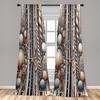 image:imageAmbesonne Bohemian Curtains Ethnic Pattern with Paisley Forms and Botanical Details Grunge Tribal Window Treatments 2 Panel Set for Living Room Bedroom Pair of  28 x 95 Khaki Pale Rust AmberSea Blue Pale Salmon