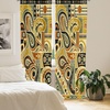 image:imageAmbesonne Bohemian Curtains Ethnic Pattern with Paisley Forms and Botanical Details Grunge Tribal Window Treatments 2 Panel Set for Living Room Bedroom Pair of  28 x 95 Khaki Pale Rust AmberKhaki Pale Rust Amber