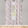 image:imageAmbesonne Bohemian Curtains Ethnic Pattern with Paisley Forms and Botanical Details Grunge Tribal Window Treatments 2 Panel Set for Living Room Bedroom Pair of  28 x 95 Khaki Pale Rust AmberPink Rose