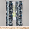 image:imageAmbesonne Bohemian Curtains Ethnic Pattern with Paisley Forms and Botanical Details Grunge Tribal Window Treatments 2 Panel Set for Living Room Bedroom Pair of  28 x 95 Khaki Pale Rust AmberBlue Indigo Dark Coral