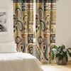 image:imageAmbesonne Bohemian Curtains Ethnic Pattern with Paisley Forms and Botanical Details Grunge Tribal Window Treatments 2 Panel Set for Living Room Bedroom Pair of  28 x 95 Khaki Pale Rust AmberKhaki Pale Rust Amber