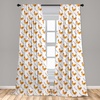 image:imageAmbesonne Bohemian Curtains Ethnic Pattern with Paisley Forms and Botanical Details Grunge Tribal Window Treatments 2 Panel Set for Living Room Bedroom Pair of  28 x 95 Khaki Pale Rust AmberOrange Pink