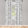 image:imageAmbesonne Bohemian Curtains Ethnic Pattern with Paisley Forms and Botanical Details Grunge Tribal Window Treatments 2 Panel Set for Living Room Bedroom Pair of  28 x 95 Khaki Pale Rust AmberWhite and Pale Black