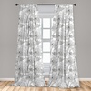 image:imageAmbesonne Bohemian Curtains Ethnic Pattern with Paisley Forms and Botanical Details Grunge Tribal Window Treatments 2 Panel Set for Living Room Bedroom Pair of  28 x 95 Khaki Pale Rust AmberWhite and Pale Black