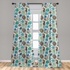 image:imageAmbesonne Bohemian Curtains Ethnic Pattern with Paisley Forms and Botanical Details Grunge Tribal Window Treatments 2 Panel Set for Living Room Bedroom Pair of  28 x 95 Khaki Pale Rust AmberSeafoam Brown