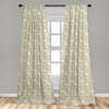 image:imageAmbesonne Bohemian Curtains Ethnic Pattern with Paisley Forms and Botanical Details Grunge Tribal Window Treatments 2 Panel Set for Living Room Bedroom Pair of  28 x 95 Khaki Pale Rust AmberYellow Grey