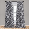 image:imageAmbesonne Bohemian Curtains Ethnic Pattern with Paisley Forms and Botanical Details Grunge Tribal Window Treatments 2 Panel Set for Living Room Bedroom Pair of  28 x 95 Khaki Pale Rust AmberCoconut Grey