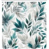image:imageAmbesonne Green Shower Curtain Futuristic Design of Poppy Flowers with Dreamy Petals and Scandi Lines Cloth Fabric Bathroom Decor Set with Hooks 69 W x 70 L Blue Grey Dark Cadet BluePurpleblue Petrol Blue