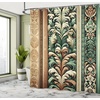 image:imageAmbesonne Green Shower Curtain Futuristic Design of Poppy Flowers with Dreamy Petals and Scandi Lines Cloth Fabric Bathroom Decor Set with Hooks 69 W x 70 L Blue Grey Dark Cadet BlueEmerald Caramel