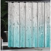 image:imageAmbesonne Green Shower Curtain Futuristic Design of Poppy Flowers with Dreamy Petals and Scandi Lines Cloth Fabric Bathroom Decor Set with Hooks 69 W x 70 L Blue Grey Dark Cadet BlueGrey