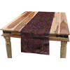 image:imageAmbesonne Tribal Table Runner Prehistoric Traditional Aztec Folk Motif with Geometric Triangles Native Design Dining Room Kitchen Rectangular Runner 16 X 72 Cream TealBurgundy Green