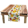 image:imageAmbesonne Tribal Table Runner Prehistoric Traditional Aztec Folk Motif with Geometric Triangles Native Design Dining Room Kitchen Rectangular Runner 16 X 72 Cream TealYellow Lime