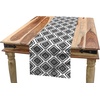 image:imageAmbesonne Tribal Table Runner Prehistoric Traditional Aztec Folk Motif with Geometric Triangles Native Design Dining Room Kitchen Rectangular Runner 16 X 72 Cream TealBlack and White