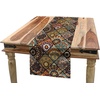 image:imageAmbesonne Tribal Table Runner Prehistoric Traditional Aztec Folk Motif with Geometric Triangles Native Design Dining Room Kitchen Rectangular Runner 16 X 72 Cream TealChocolate Peach