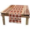 image:imageAmbesonne Tribal Table Runner Prehistoric Traditional Aztec Folk Motif with Geometric Triangles Native Design Dining Room Kitchen Rectangular Runner 16 X 72 Cream TealCream Teal