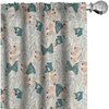 image:imageAmbesonne African Curtains Random Doodles Pattern Herringbone Indigenous Art Folk Features Window Treatments 2 Panel Set for Living Room Bedroom Pair of  28 x 63 Marigold MustardEggshell Seafoam