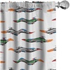 image:imageAmbesonne African Curtains Random Doodles Pattern Herringbone Indigenous Art Folk Features Window Treatments 2 Panel Set for Living Room Bedroom Pair of  28 x 63 Marigold MustardGreen Grey