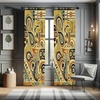 image:imageAmbesonne Bohemian Curtains Ethnic Pattern with Paisley Forms and Botanical Details Grunge Tribal Window Treatments 2 Panel Set for Living Room Bedroom Pair of  28 x 95 Khaki Pale Rust AmberKhaki Pale Rust Amber