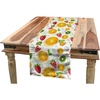 image:imageAmbesonne Tribal Table Runner Prehistoric Traditional Aztec Folk Motif with Geometric Triangles Native Design Dining Room Kitchen Rectangular Runner 16 X 72 Cream TealYellow Lime