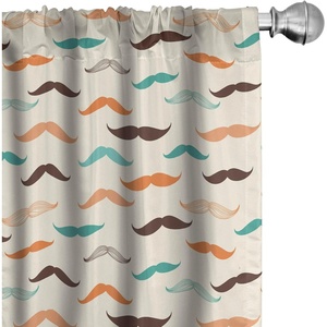 image:imageAmbesonne African Curtains Random Doodles Pattern Herringbone Indigenous Art Folk Features Window Treatments 2 Panel Set for Living Room Bedroom Pair of  28 x 63 Marigold MustardBrown Orange