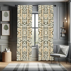 image:imageAmbesonne African Curtains Random Doodles Pattern Herringbone Indigenous Art Folk Features Window Treatments 2 Panel Set for Living Room Bedroom Pair of  28 x 63 Marigold MustardIvory Reseda Green Khaki