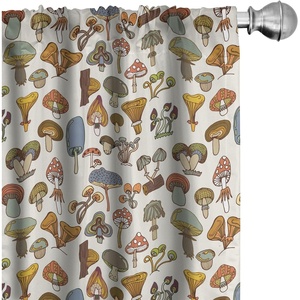 image:imageAmbesonne Bohemian Curtains Ethnic Pattern with Paisley Forms and Botanical Details Grunge Tribal Window Treatments 2 Panel Set for Living Room Bedroom Pair of  28 x 95 Khaki Pale Rust AmberGreen Yellow Orange