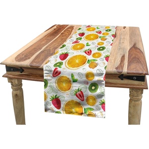image:imageAmbesonne Tribal Table Runner Prehistoric Traditional Aztec Folk Motif with Geometric Triangles Native Design Dining Room Kitchen Rectangular Runner 16 X 72 Cream TealYellow Lime