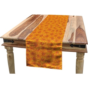 image:imageAmbesonne Tribal Table Runner Prehistoric Traditional Aztec Folk Motif with Geometric Triangles Native Design Dining Room Kitchen Rectangular Runner 16 X 72 Cream TealOrange Vermilion