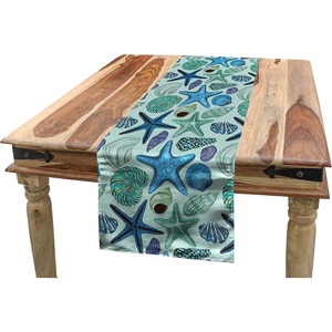 image:imageAmbesonne Tribal Table Runner Prehistoric Traditional Aztec Folk Motif with Geometric Triangles Native Design Dining Room Kitchen Rectangular Runner 16 X 72 Cream TealBlue Seafoam