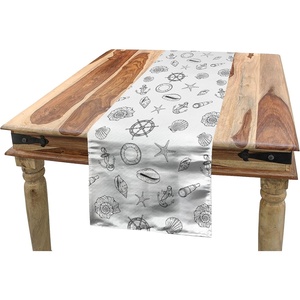 image:imageAmbesonne Tribal Table Runner Prehistoric Traditional Aztec Folk Motif with Geometric Triangles Native Design Dining Room Kitchen Rectangular Runner 16 X 72 Cream TealWhite Charcoal