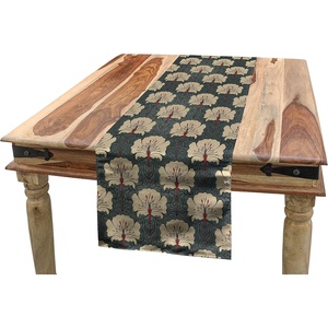 image:imageAmbesonne Tribal Table Runner Prehistoric Traditional Aztec Folk Motif with Geometric Triangles Native Design Dining Room Kitchen Rectangular Runner 16 X 72 Cream TealVermilion Grey