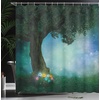 image:imageAmbesonne Flower Shower Curtain Blooming Orchid Spring Bouquet Romance Wedding Themed Natural Beauties Fragrance Cloth Fabric Bathroom Decor Set with Hooks 69 W x 84 L Off White Reseda GreenMulticolor Forest Green