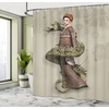 image:imageAmbesonne Flower Shower Curtain Blooming Orchid Spring Bouquet Romance Wedding Themed Natural Beauties Fragrance Cloth Fabric Bathroom Decor Set with Hooks 69 W x 84 L Off White Reseda GreenEggshell Green