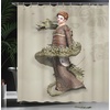 image:imageAmbesonne Flower Shower Curtain Blooming Orchid Spring Bouquet Romance Wedding Themed Natural Beauties Fragrance Cloth Fabric Bathroom Decor Set with Hooks 69 W x 84 L Off White Reseda GreenEggshell Green
