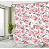 image:imageAmbesonne Flower Shower Curtain Blooming Orchid Spring Bouquet Romance Wedding Themed Natural Beauties Fragrance Cloth Fabric Bathroom Decor Set with Hooks 69 W x 84 L Off White Reseda GreenCoral Taupe