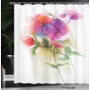 image:imageAmbesonne Flower Shower Curtain Blooming Orchid Spring Bouquet Romance Wedding Themed Natural Beauties Fragrance Cloth Fabric Bathroom Decor Set with Hooks 69 W x 84 L Off White Reseda GreenOff White Reseda Green