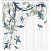 image:imageAmbesonne Flower Shower Curtain Blooming Orchid Spring Bouquet Romance Wedding Themed Natural Beauties Fragrance Cloth Fabric Bathroom Decor Set with Hooks 69 W x 84 L Off White Reseda GreenDark Emerald