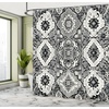 image:imageAmbesonne Flower Shower Curtain Blooming Orchid Spring Bouquet Romance Wedding Themed Natural Beauties Fragrance Cloth Fabric Bathroom Decor Set with Hooks 69 W x 84 L Off White Reseda GreenOff White Dimgray